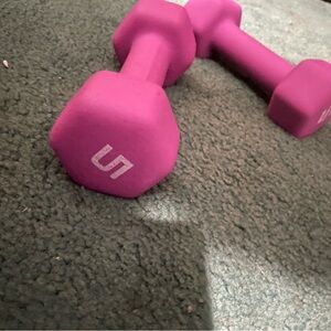 Pink Dumbbells
